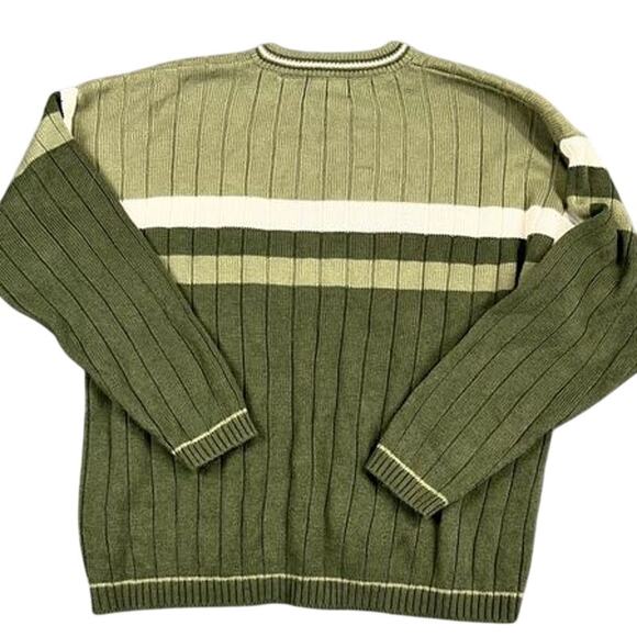 Men's L green Xtreme long sleeve sweater v-neck excellent condition - Picture 2 of 9